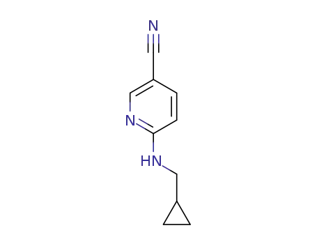 Molecular Structure of 1016819-90-1 (6-[(cyclopropylmethyl)amino]nicotinonitrile)