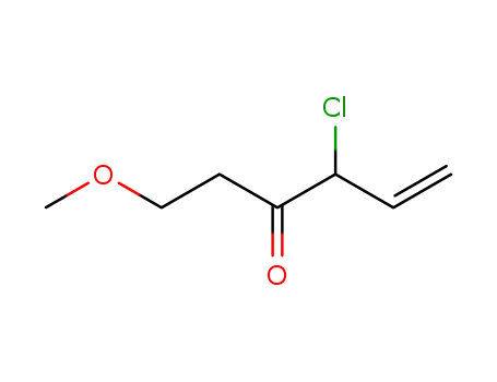 Molecular Structure of 80411-49-0 (5-Hexen-3-one,  4-chloro-1-methoxy-)