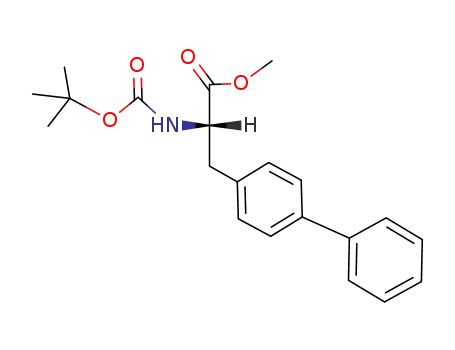 Molecular Structure of 137255-86-8 ((S)-METHYL N-TERT-BUTOXYCARBONYL-3-(4-BIPHENYLYL)-2-AMINOPROPIONATE)