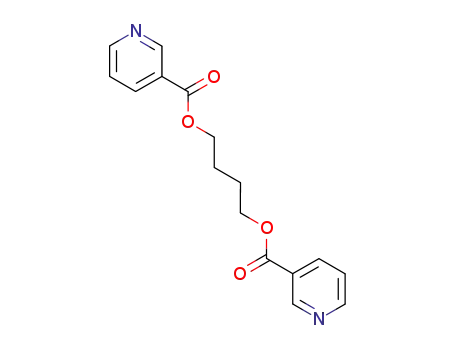 Molecular Structure of 101952-76-5 (4-(pyridine-3-carbonyloxy)butyl pyridine-3-carboxylate)
