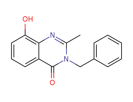 Molecular Structure of 101350-81-6 (4(3H)-Quinazolinone,  3-benzyl-8-hydroxy-2-methyl-  (6CI))