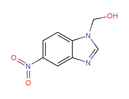 Molecular Structure of 101421-10-7 (1-Benzimidazolemethanol,5-nitro-(6CI))