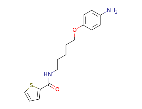 101586-70-3,N-[5-(4-aminophenoxy)pentyl]thiophene-2-carboxamide,2-Thiophenecarboxamide,N-[5-(p-aminophenoxy)pentyl]- (6CI)