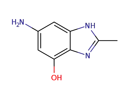 Molecular Structure of 101257-96-9 (4-Benzimidazolol,6-amino-2-methyl-(6CI))