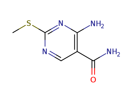 5-Pyrimidinecarboxamide,4-amino-2-(methylthio)-