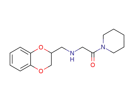 Molecular Structure of 101997-49-3 (N-(2,3-dihydro-1,4-benzodioxin-2-ylmethyl)-2-oxo-2-piperidin-1-ylethanamine)