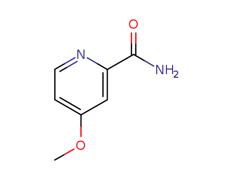 Molecular Structure of 90151-10-3 (4-METHOXY-PYRIDINE-2-CARBOXYLIC ACID AMIDE)