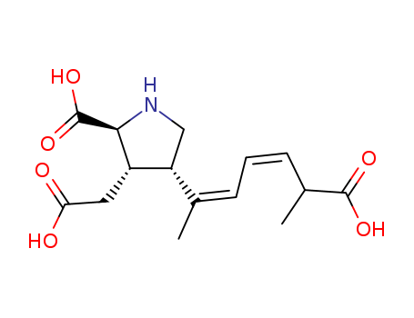 3-Pyrrolidineaceticacid, 2-carboxy-4-[(1Z,3E,5R)-5-carboxy-1-methyl-1,3-hexadien-1-yl]-,(2S,3S,4S)-