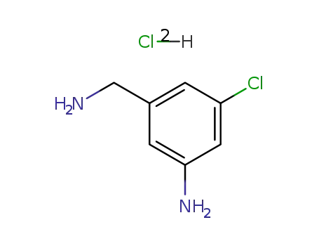 Molecular Structure of 102677-75-8 (3-AMINO-5-CHLORO-BENZENEMETHANAMINE DIHYDROCHLORIDE)