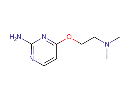Molecular Structure of 102207-77-2 (4-[2-(dimethylamino)ethoxy]pyrimidin-2-amine)