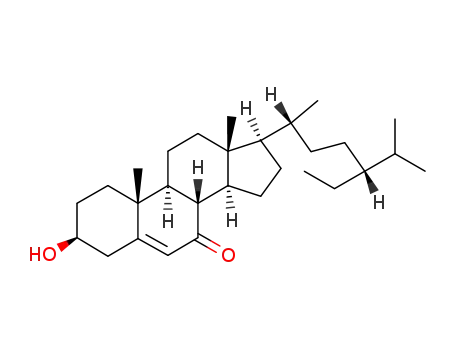 Molecular Structure of 2034-74-4 (3-hydroxystigmast-5-en-7-one)