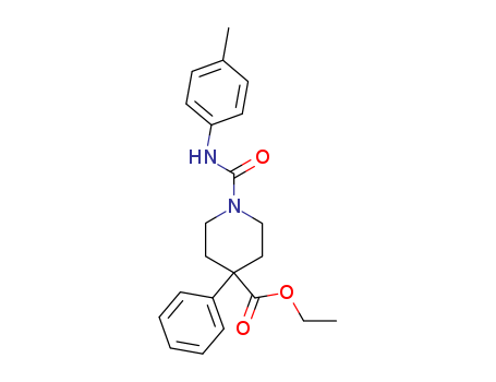 102395-71-1,ethyl 1-[(4-methylphenyl)carbamoyl]-4-phenyl-piperidine-4-carboxylate,Isonipecoticacid, 4-phenyl-1-p-tolylcarbamoyl-, ethyl ester (6CI)