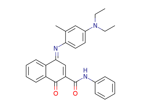 2-PHENYLCARBAMOYL-1,4-NAPHTHOQUINONE-4-(4-DIETHYLAMINO-2-METHYLPHENYL)IMINE