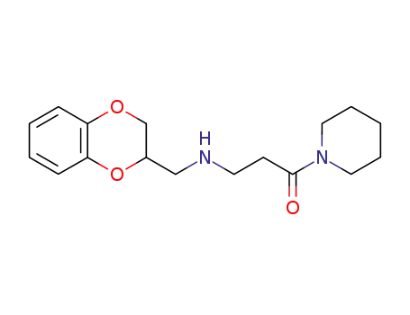 Molecular Structure of 102071-89-6 (N-(2,3-dihydro-1,4-benzodioxin-2-ylmethyl)-3-oxo-3-piperidin-1-ylpropan-1-amine)