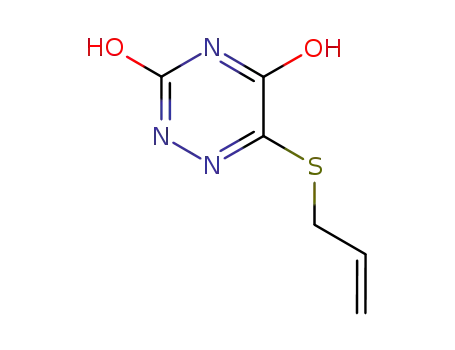 Molecular Structure of 10237-48-6 (5-ALLYLMERCAPTO-6-AZAURACIL)
