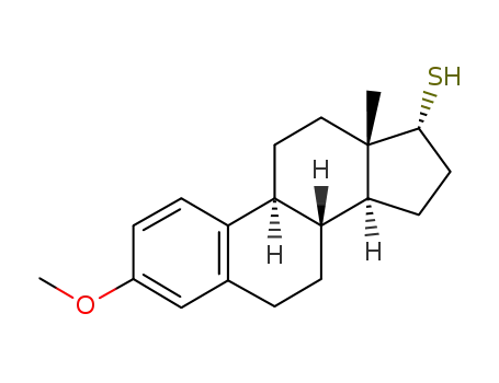Molecular Structure of 102020-76-8 ((17alpha)-3-methoxyestra-1,3,5(10)-triene-17-thiol)