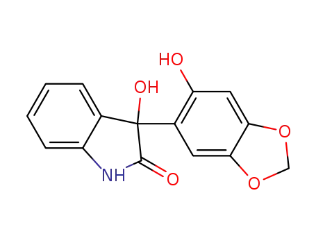 Molecular Structure of 1019771-89-1 (3-hydroxy-3-(6-hydroxy-1,3-benzodioxol-5-yl)-1,3-dihydro-2H-indol-2-one)