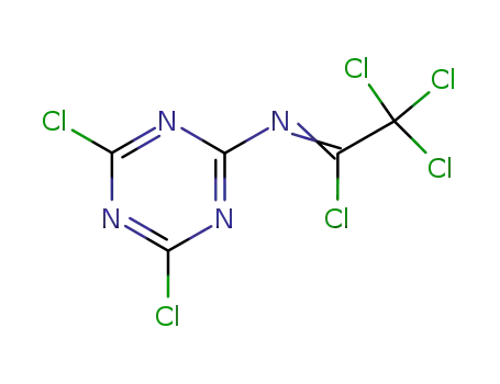 (1Z)-2,2,2-trichloro-N-(4,6-dichloro-1,3,5-triazin-2-yl)ethanimidoyl chloride