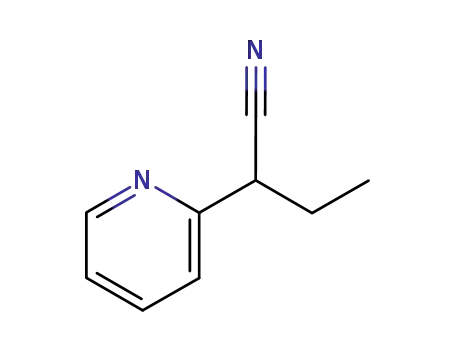 Molecular Structure of 13427-10-6 (2-PYRIDIN-2-YL-BUTYRONITRILE)