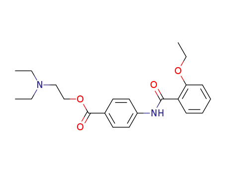 Molecular Structure of 10263-56-6 (2-(diethylamino)ethyl 4-[(2-ethoxybenzoyl)amino]benzoate)