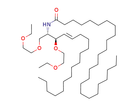 Molecular Structure of 97818-16-1 (1,3-bis(1-ethoxyethoxy)-2-tetracosanamido-4-E-D-erythro-octadec-4-ene)