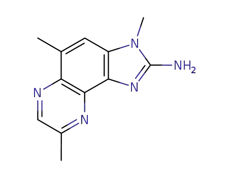 Molecular Structure of 103139-94-2 (3,5,8-trimethylimidazo(4,5-f)quinoxalin-2-amine)