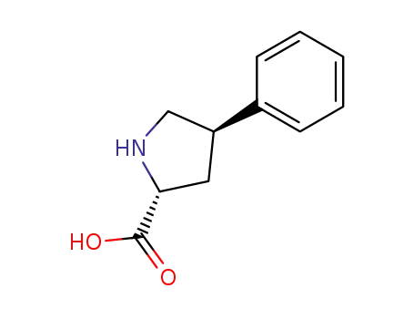 Molecular Structure of 103290-41-1 ((2R,4S)-4-PHENYLPYRROLIDINE-2-CARBOXYLIC ACID)