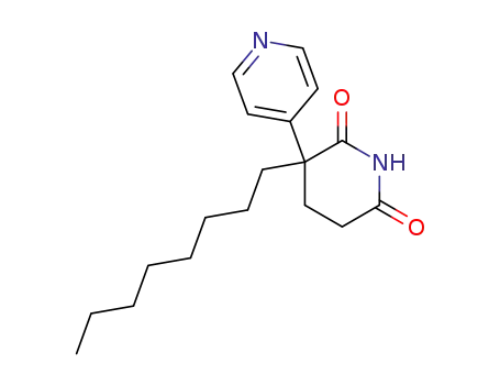 Molecular Structure of 103284-48-6 (C-octylpyridoglutethimide)