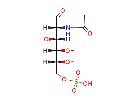 10356-99-7,[(2R,3S,4R,5R)-5-acetamido-2,3,4-trihydroxy-6-oxohexyl] hydrogen sulfate,D-Glucose,2-acetamido-2-deoxy-, 6-(hydrogen sulfate) (7CI); Glucosamine, N-acetyl-,6-(hydrogen sulfate) (6CI); N-Acetyl-D-glucosamine 6-sulfate;N-Acetylglucosamine 6-sulfate