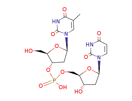 Molecular Structure of 10318-59-9 (thymidylyl-(3'-5')deoxyuridine)