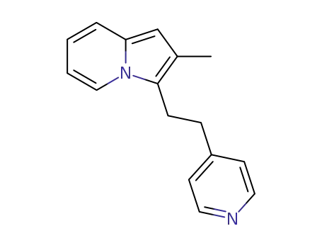 Molecular Structure of 10314-96-2 (2-Methyl-3-(2-pyridin-4-yl-ethyl)-indolizine)