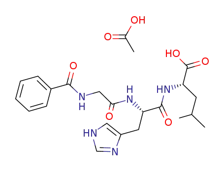 Molecular Structure of 103404-54-2 (HIPPURYL-HIS-LEU ACETATE SALT)
