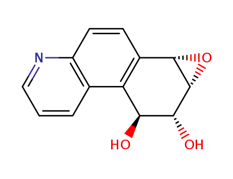 Molecular Structure of 119239-65-5 (BENZO(F)QUINOLINE-9,10-DIOL-7,8-EPOXIDE)