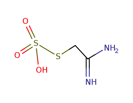Molecular Structure of 10319-70-7 (Thiosulfuric acid hydrogen S-(2-amino-2-iminoethyl) ester)
