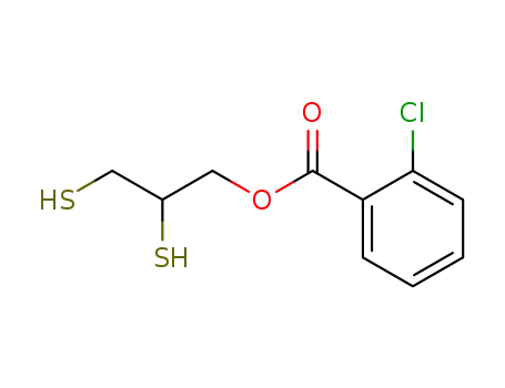 Molecular Structure of 103040-47-7 (2,3-disulfanylpropyl 2-chlorobenzoate)