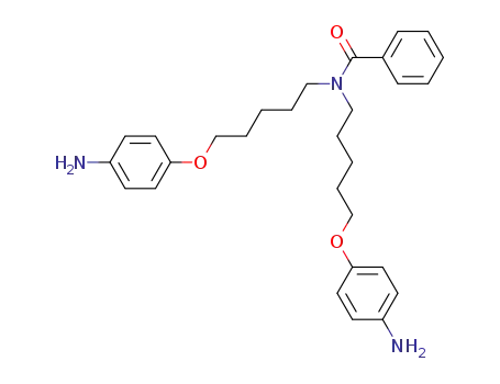 Molecular Structure of 103161-39-3 (N,N-bis[5-(4-aminophenoxy)pentyl]benzamide)