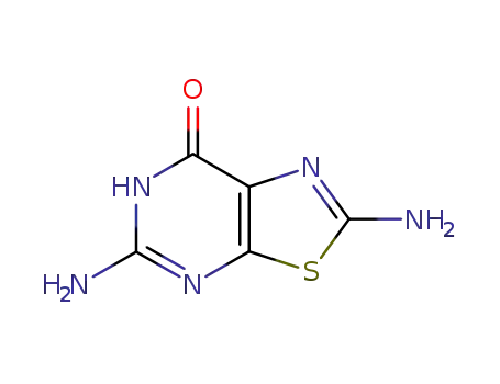 Molecular Structure of 103322-70-9 (2,5-diaminothiazolo(5,4-d)pyrimidin-7(6H)-one)