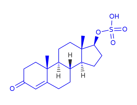 Molecular Structure of 651-45-6 (Testosterone sulfate)