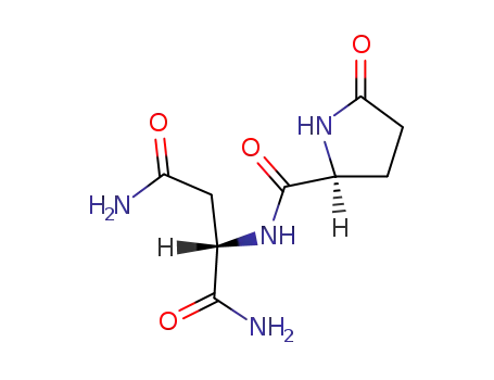 Molecular Structure of 103322-29-8 (pyroglutamyl-asparaginamide)
