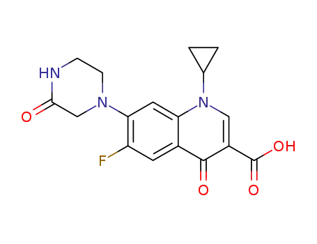 Molecular Structure of 103237-52-1 (oxociprofloxacin)