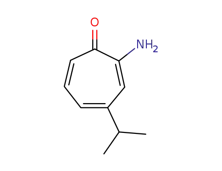 Molecular Structure of 103028-78-0 (2,4,6-Cycloheptatrien-1-one,2-amino-4-isopropyl-(6CI))