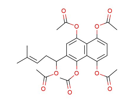 2-[1-(Acetyloxy)-4-methyl-3-penten-1-yl]-1,4,5,8-naphthalenetetrol 1,4,5,8-tetraacetate