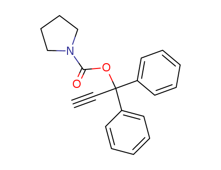1-Pyrrolidinecarboxylicacid, 1,1-diphenyl-2-propyn-1-yl ester
