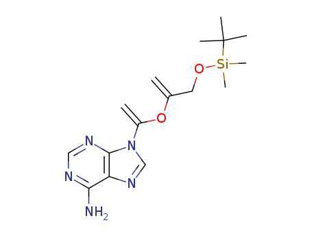 Molecular Structure of 104532-18-5 (9H-Purin-6-amine,9-[1-[[1-[[[(1,1-dimethylethyl)dimethylsilyl]oxy]methyl]ethenyl]oxy]ethenyl]-)