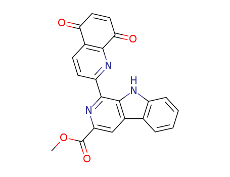 104145-44-0,methyl 1-(5,8-dioxo-5,8-dihydroquinolin-2-yl)-9H-beta-carboline-3-carboxylate,Desaminodesmethyllavendamycinmethyl ester