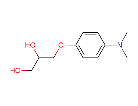 Molecular Structure of 104177-42-6 (1,2-Propanediol, 3-(p-(dimethylamino)phenoxy)-)