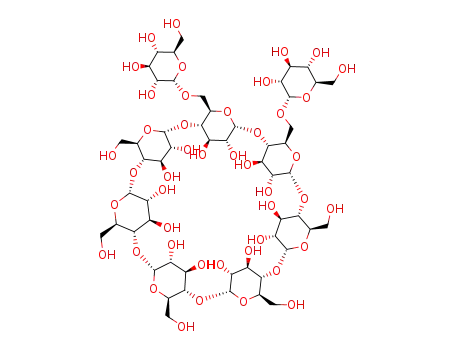 Molecular Structure of 129450-59-5 (6(1),6(2)-di-O-(alpha-glucopyranosyl)cyclomaltoheptaose)
