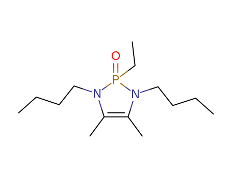 104728-29-2,1,3-dibutyl-2-ethyl-4,5-dimethyl-1,3-diaza-2$l^{5}-phosphacyclopent-4- ene 2-oxide,1,3-dibutyl-2-ethyl-4,5-dimethyl-1,3-diaza-2$l^{5}-phosphacyclopent-4- ene 2-oxide