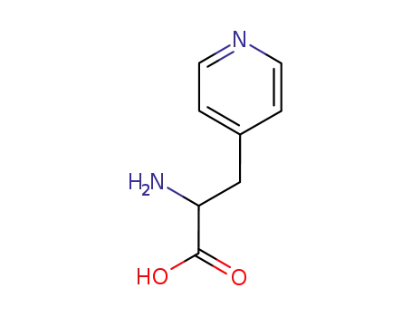 Molecular Structure of 1956-21-4 (3-(4-Pyridyl)-DL-alanine)