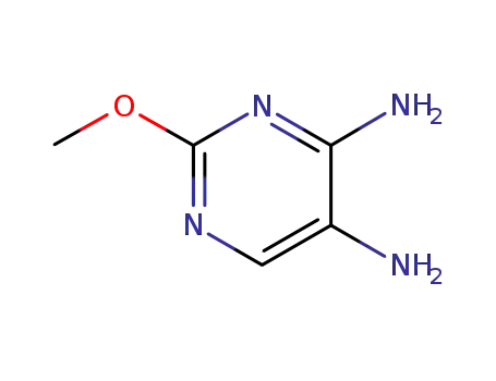 Molecular Structure of 104900-51-8 (4,5-Pyrimidinediamine, 2-methoxy)